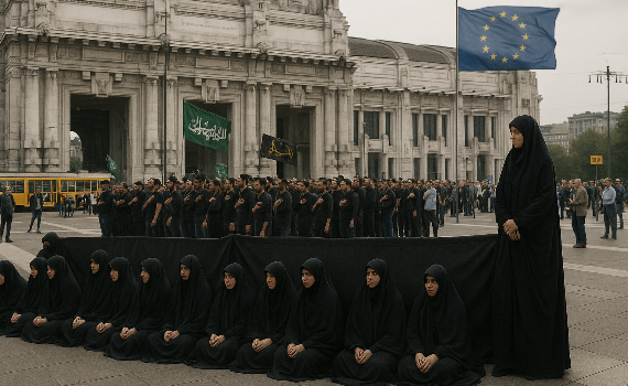 Recinti per donne, veli e controllo: il cuore di Milano batte al ritmo dell’oppressione!