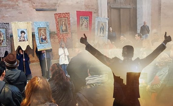 Vittoria! Chiusa la mostra blasfema. Ma la Diocesi attacca. La protesta continua!