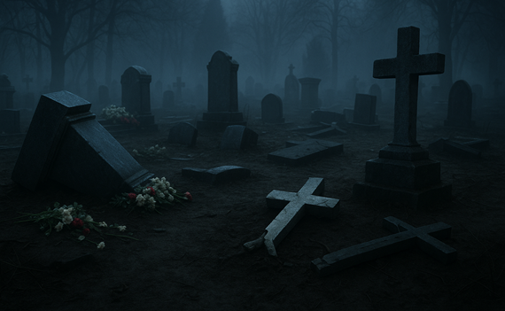 Un altro inquietante spettacolo: cimitero profanato in Francia!